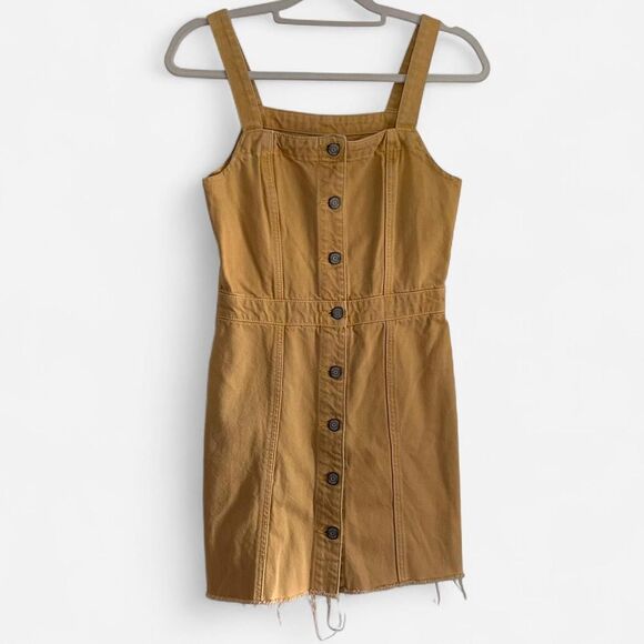 Boyish “The Kennedy” Denim Mini Dress in Honey Pot – Retro Western It-Girl XS - Picture 3 of 8